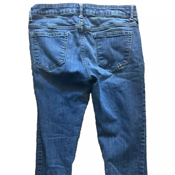 Aeropostale Jeans Womens Size 1/2 Lola Cropped Jegging Low RiseBlue Denim - Picture 7 of 8